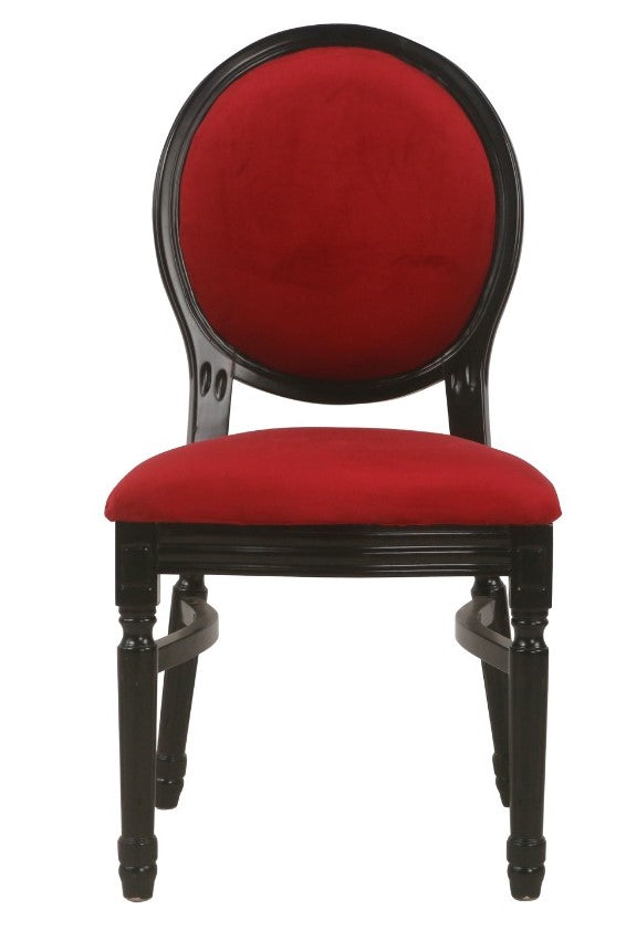 Ami Black Chair - Red