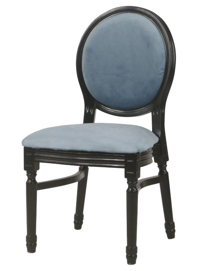 Ami Black Chair - Sea Blue