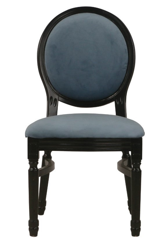Ami Black Chair - Sea Blue
