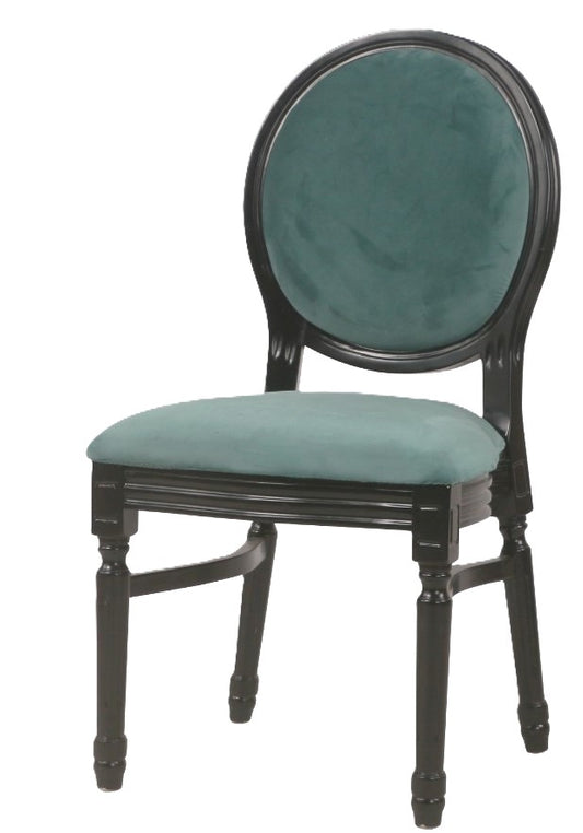 Ami Black Chair - Sage Green