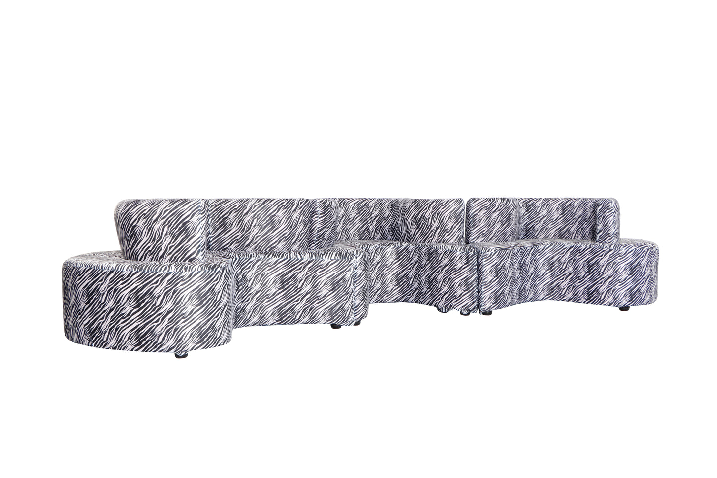 Serpentine Sofa Zebra