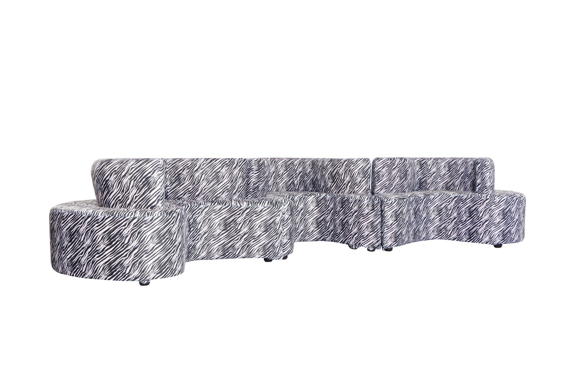 Serpentine Sofa Zebra