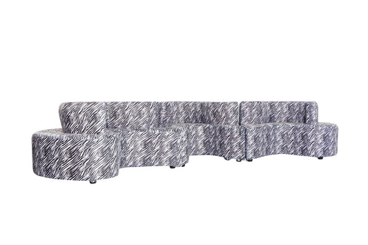 Serpentine Sofa Zebra