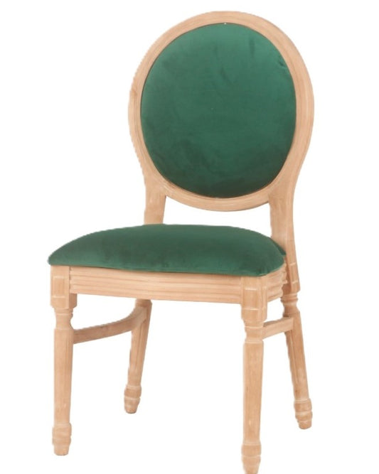 Ami Natural Barstool - Emerald Green
