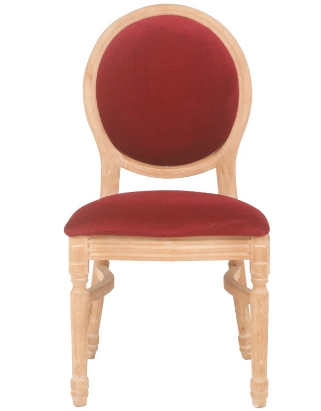 Ami Natural Chair - Maroon