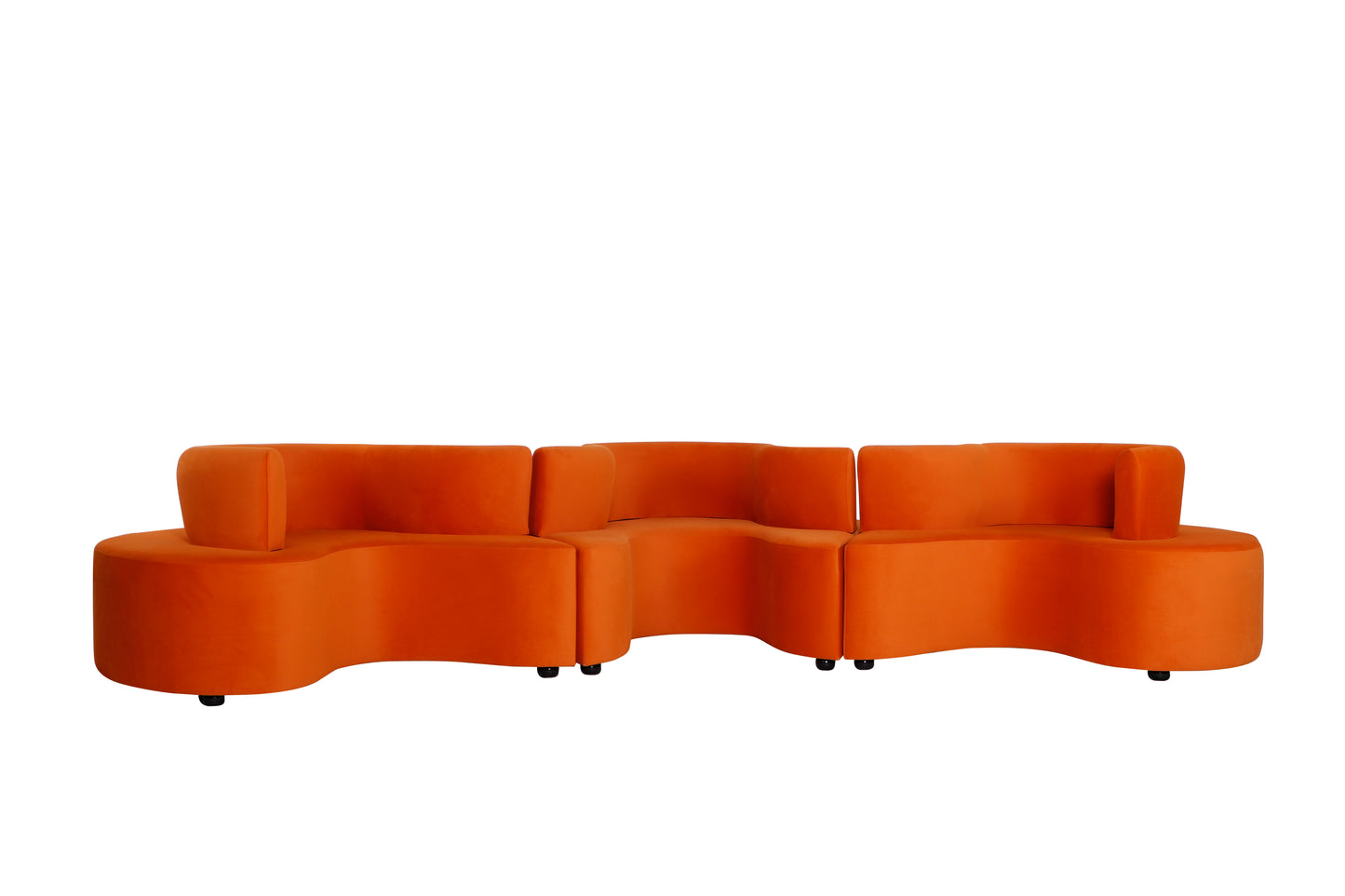 Serpentine Sofa Burnt Orange