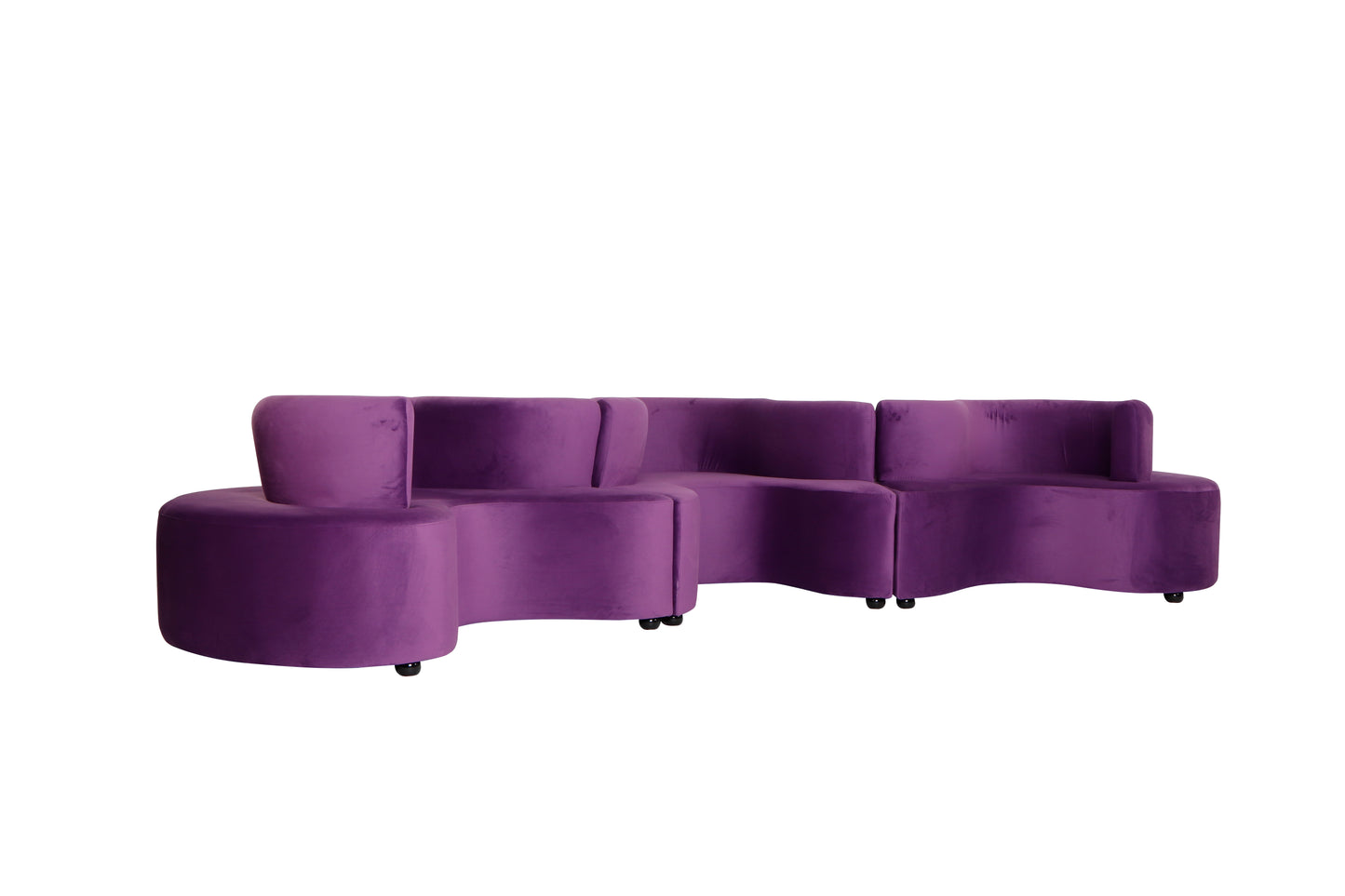Serpentine Sofa Purple