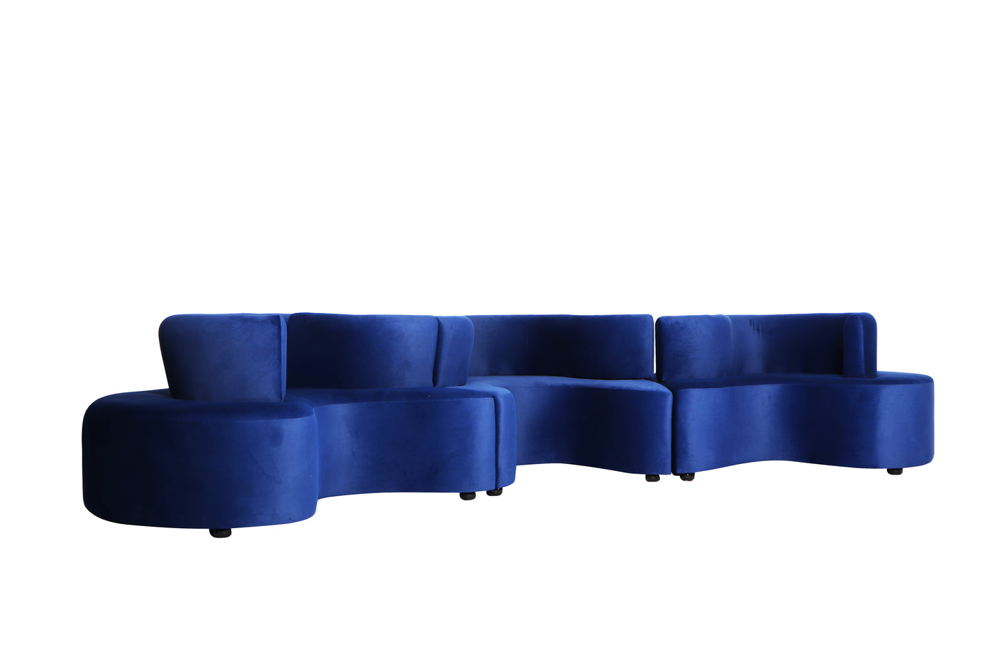 Serpentine Sofa Navy Blue