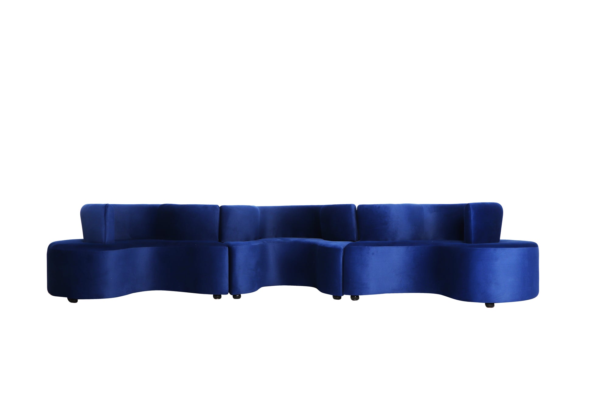 Serpentine Sofa Navy Blue