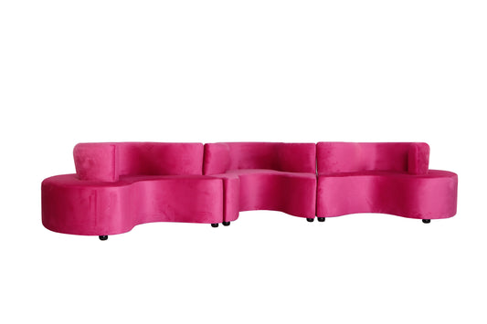 Serpentine Sofa Magenta