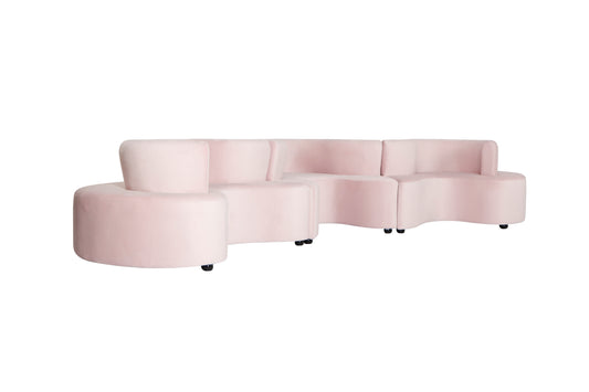 Serpentine Sofa Blush