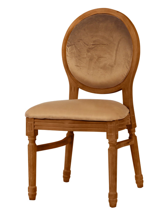 Ami Mahogany Chair - Champagne