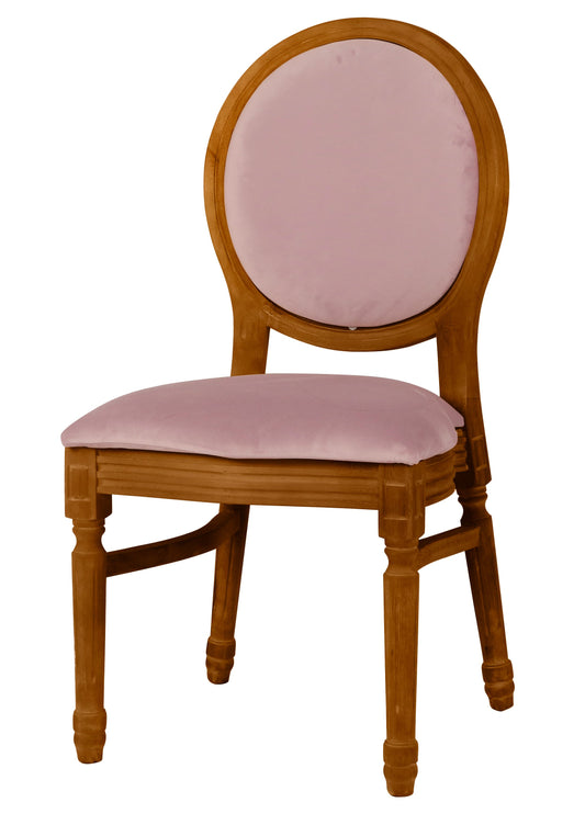 Ami Mahogany Chair - Lilac