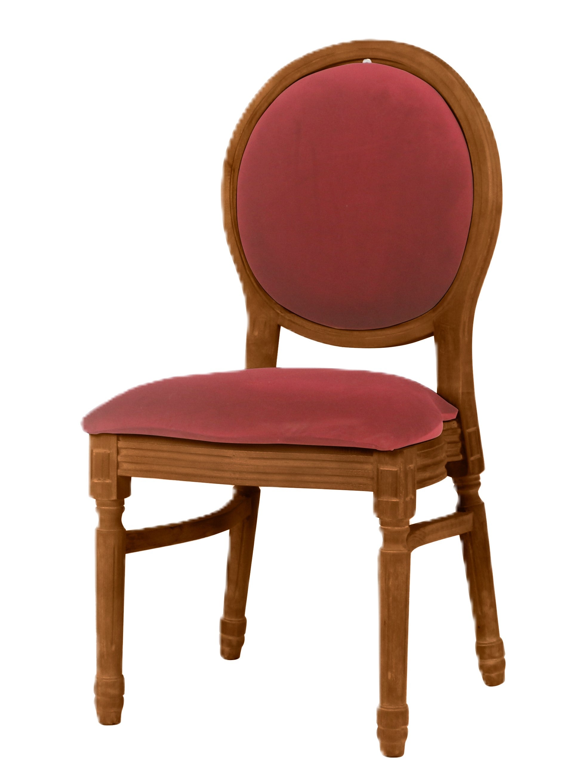 Ami Mahogany Chair - Maroon