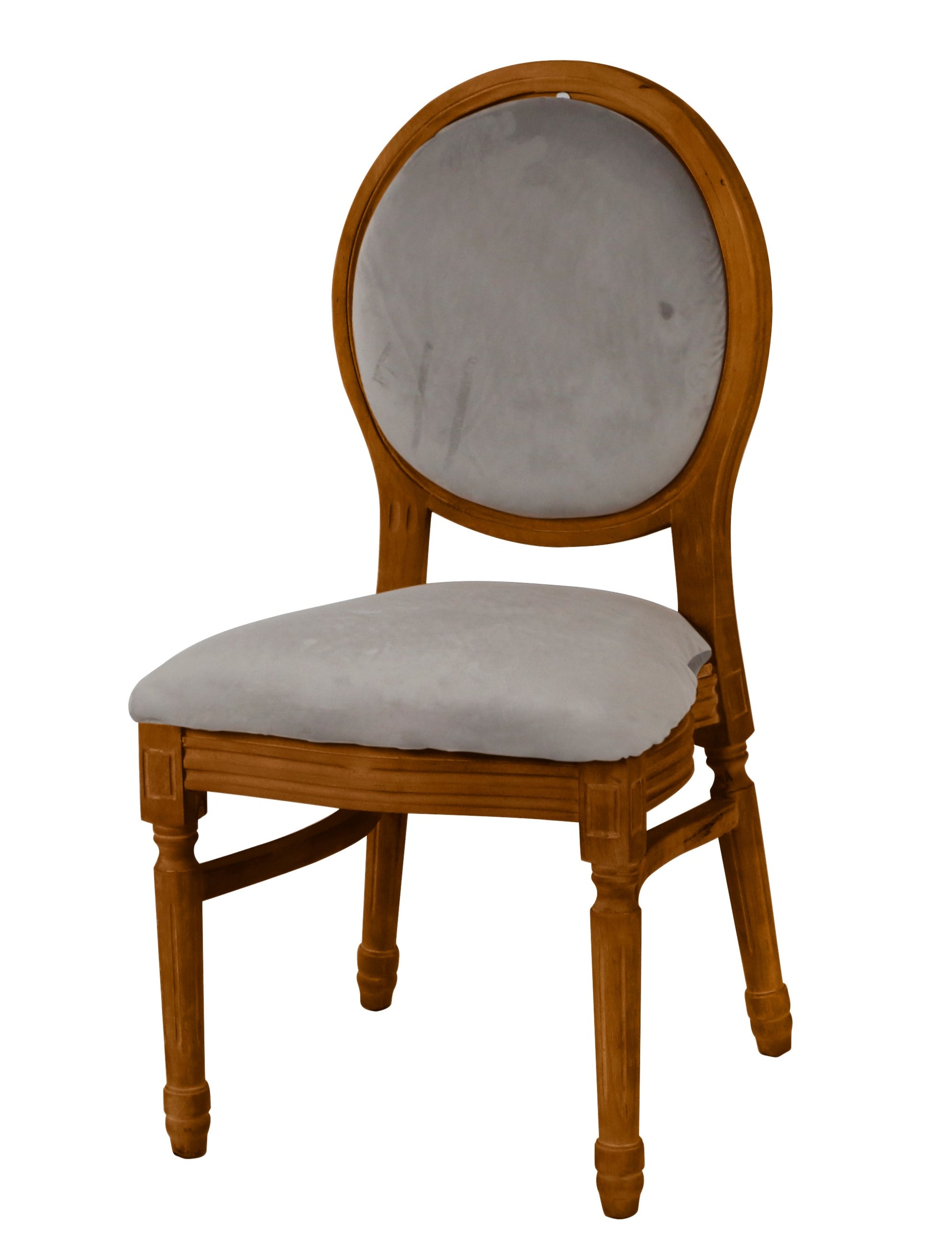 Ami Mahogany Chair - Grey