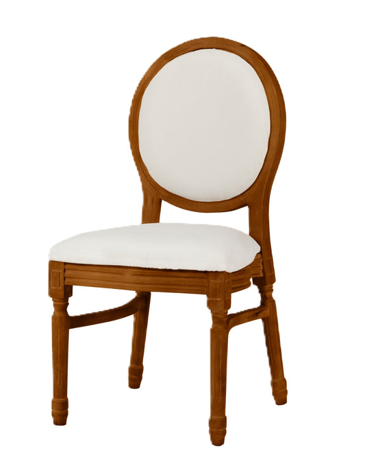 Ami Mahogany Chair - White