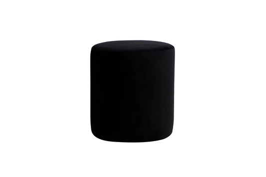 Round Ottoman Black