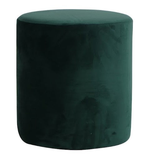 Round Ottoman Emerald Green