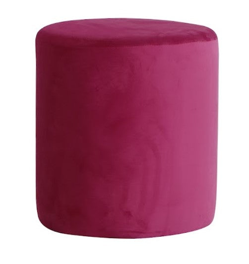 Round Ottoman Magenta