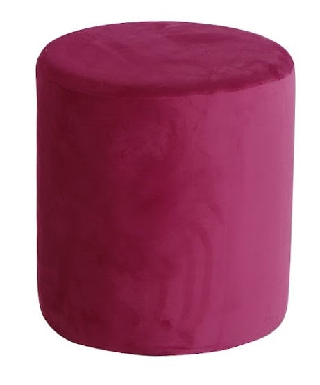Round Ottoman Magenta