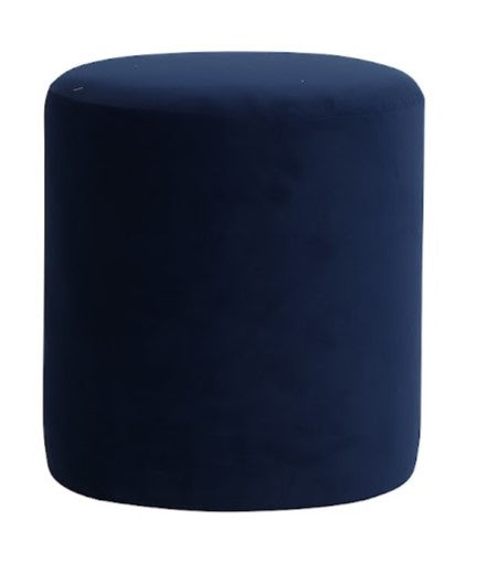 Round Ottoman Navy Blue