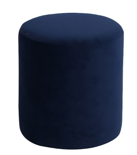 Round Ottoman Navy Blue