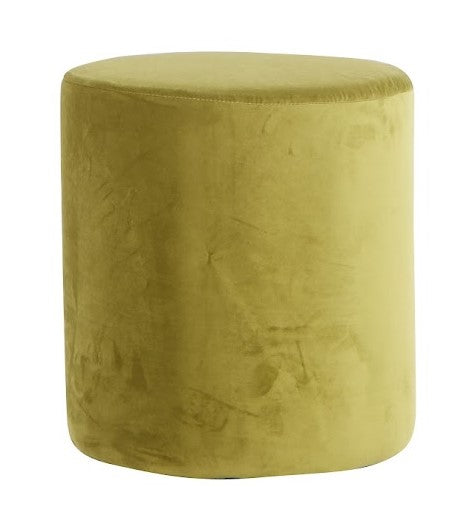 Round Ottoman Olive Green