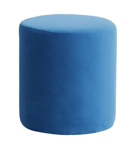 Round Ottoman Revel Blue