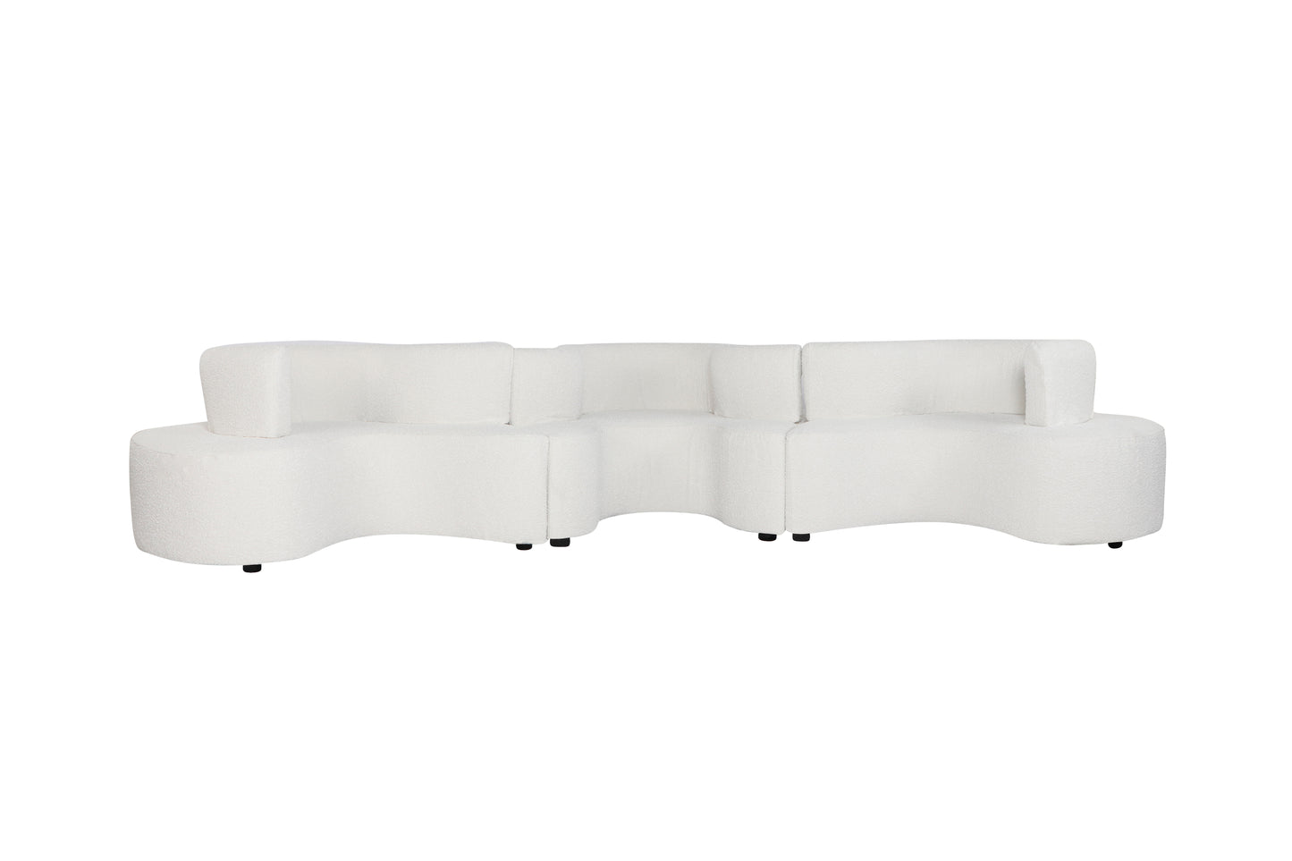 Serpentine Sofa White Boucle