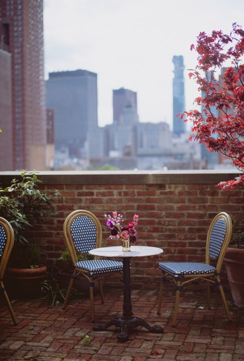 Sani Bistro Chair Navy Blue