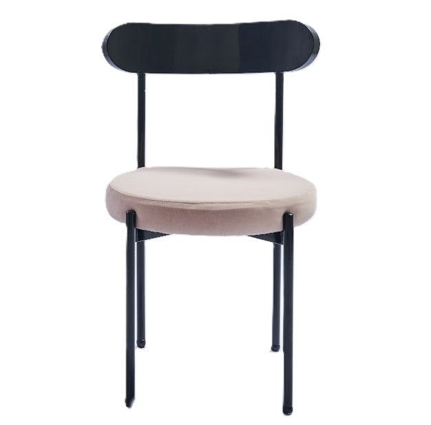 Ezra Black Chair - Blush