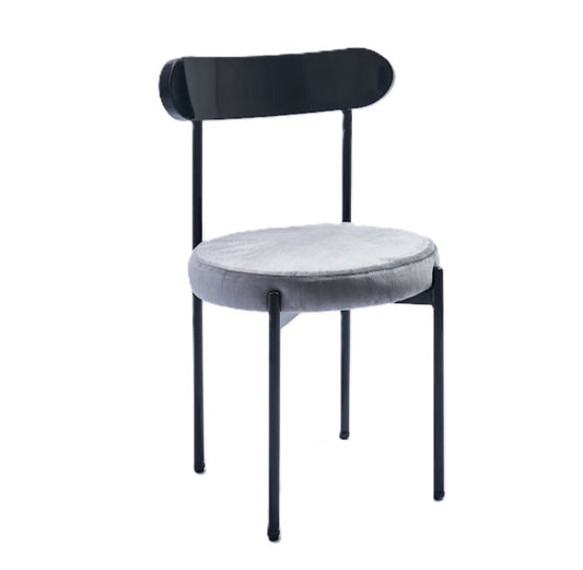 Ezra Black Chair - Grey