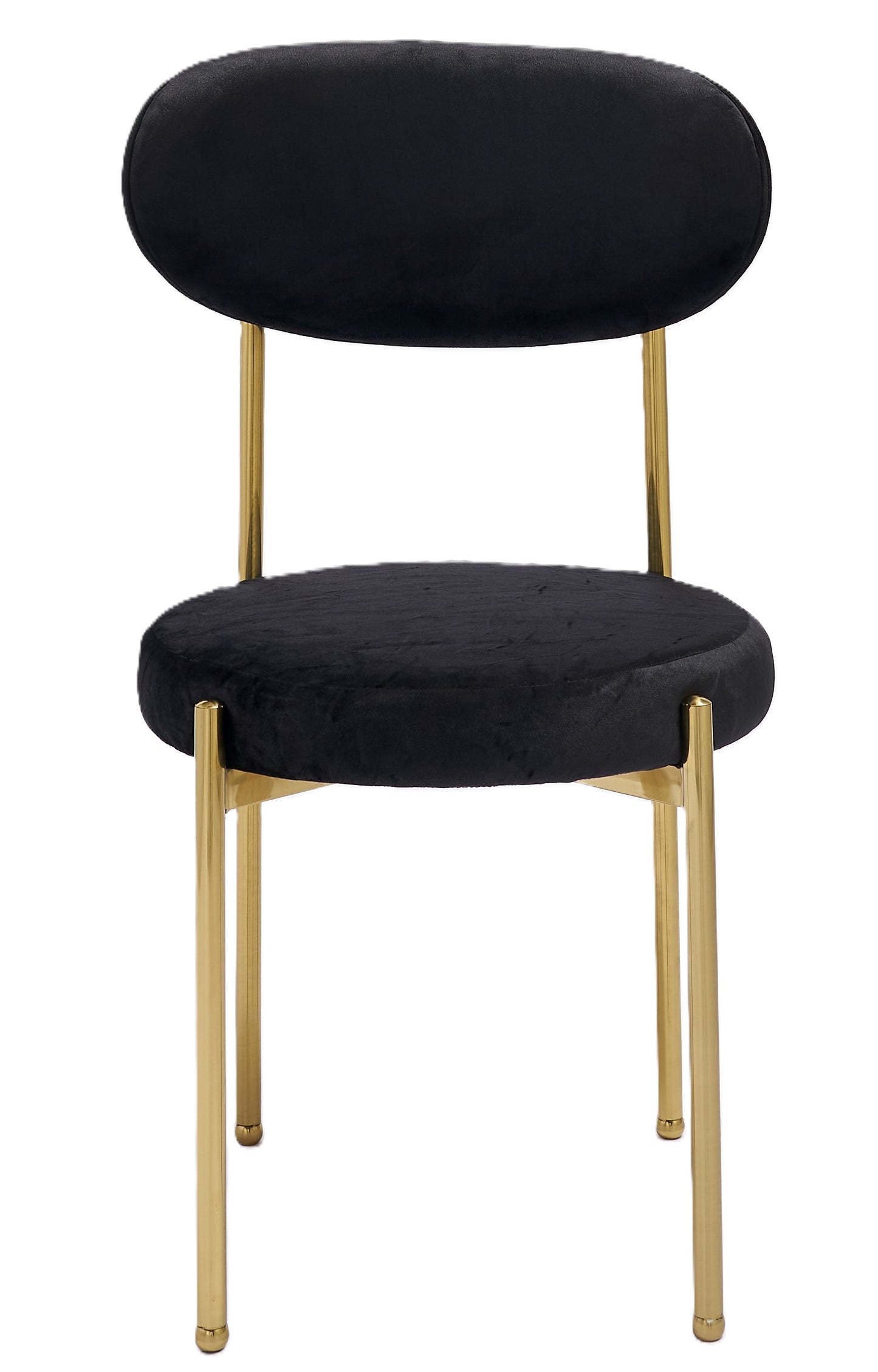 Adara Gold Chair - Black/Black