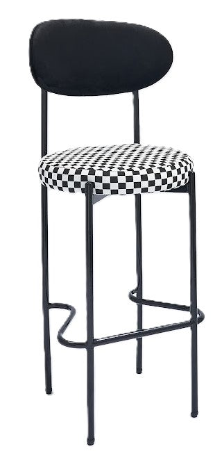 Adara Black Barstool - Black/Mackenzie