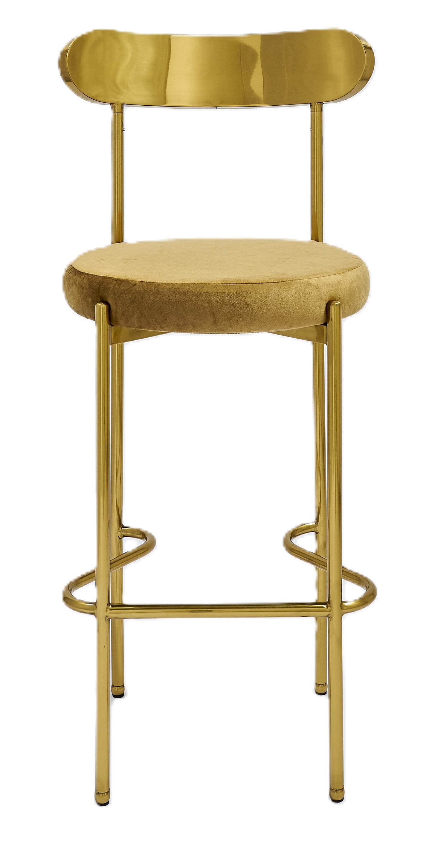 Ezra Gold Barstool - Champagne