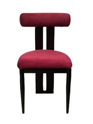 Cali Dining Chair - Black/Maroon