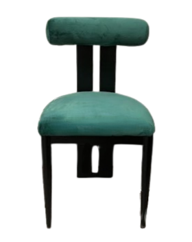 Cali Dining Chair - Black/Green