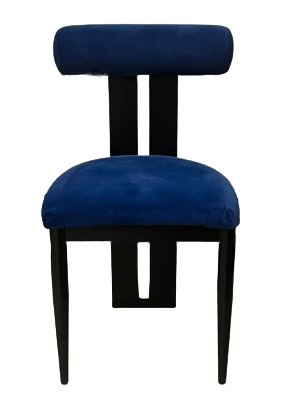 Cali Dining Chair - Black/Navy Blue