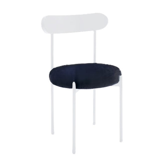 Ezra White Chair- Black