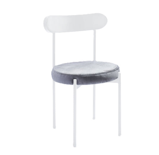 Ezra White Chair- Grey