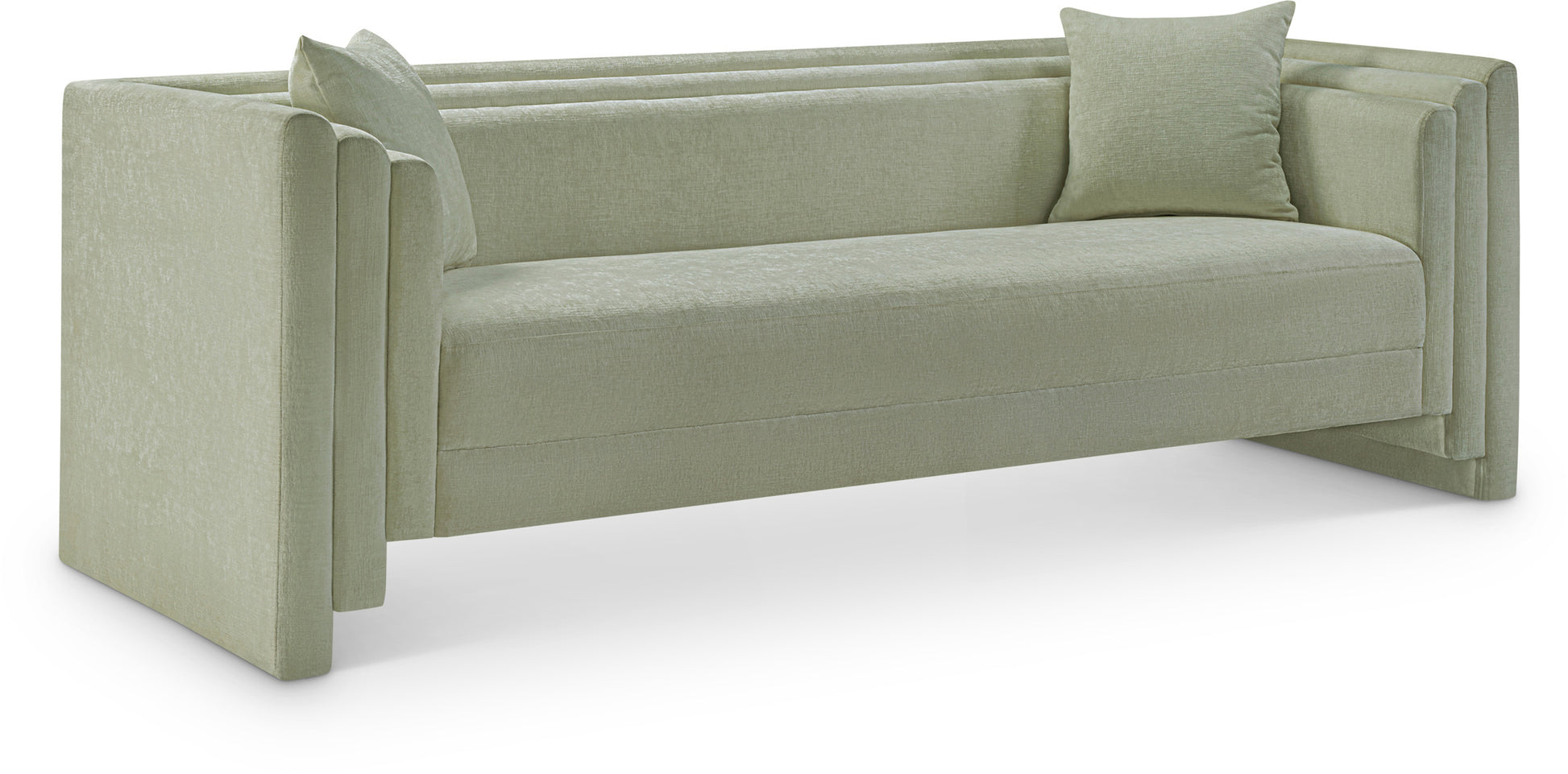 Georgi Chenille Sofa - Green