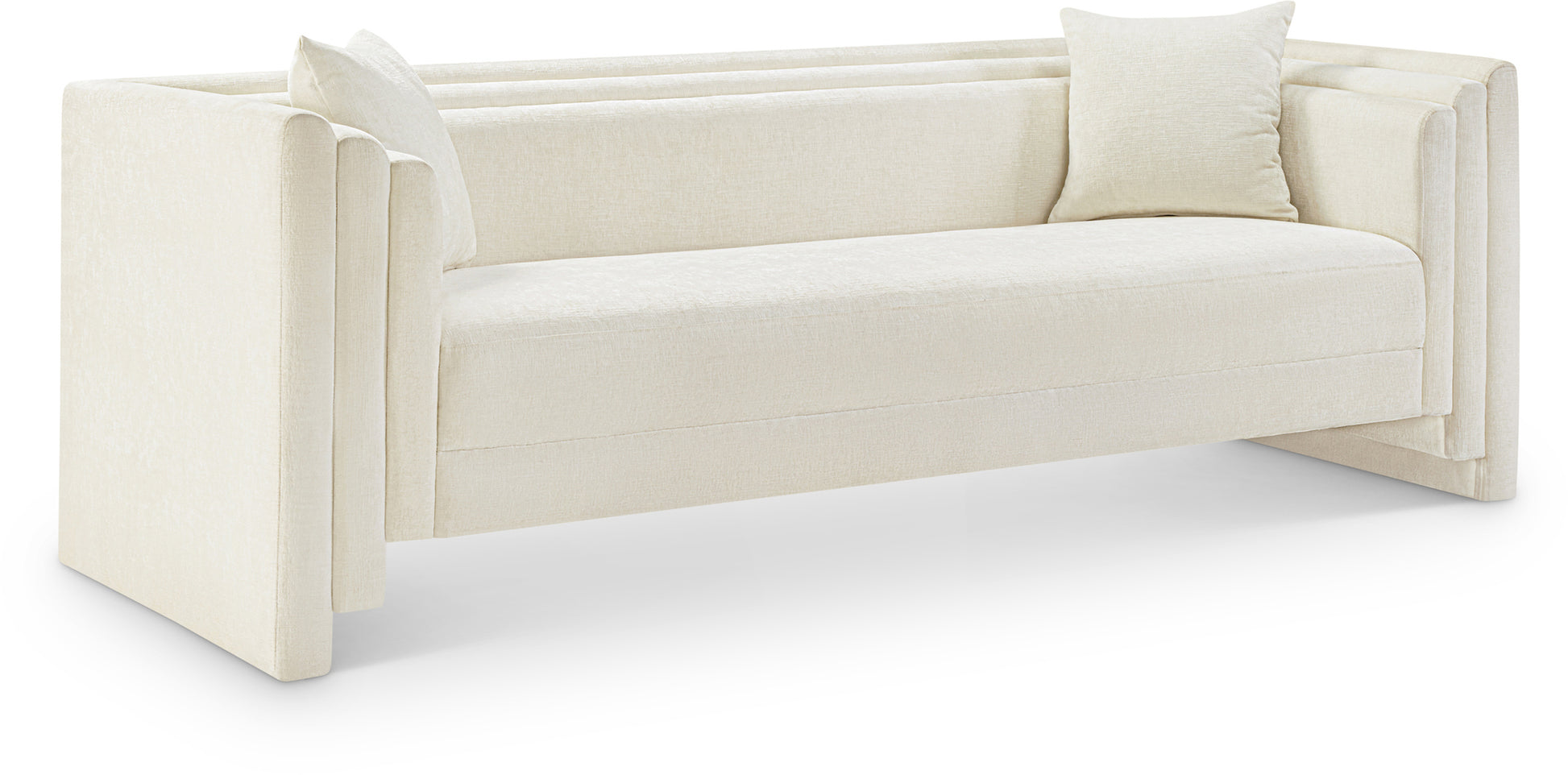 Georgi Chenille Sofa - Cream