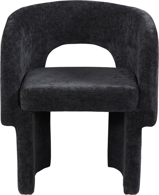 Kai Chenille Accent Chair - Black