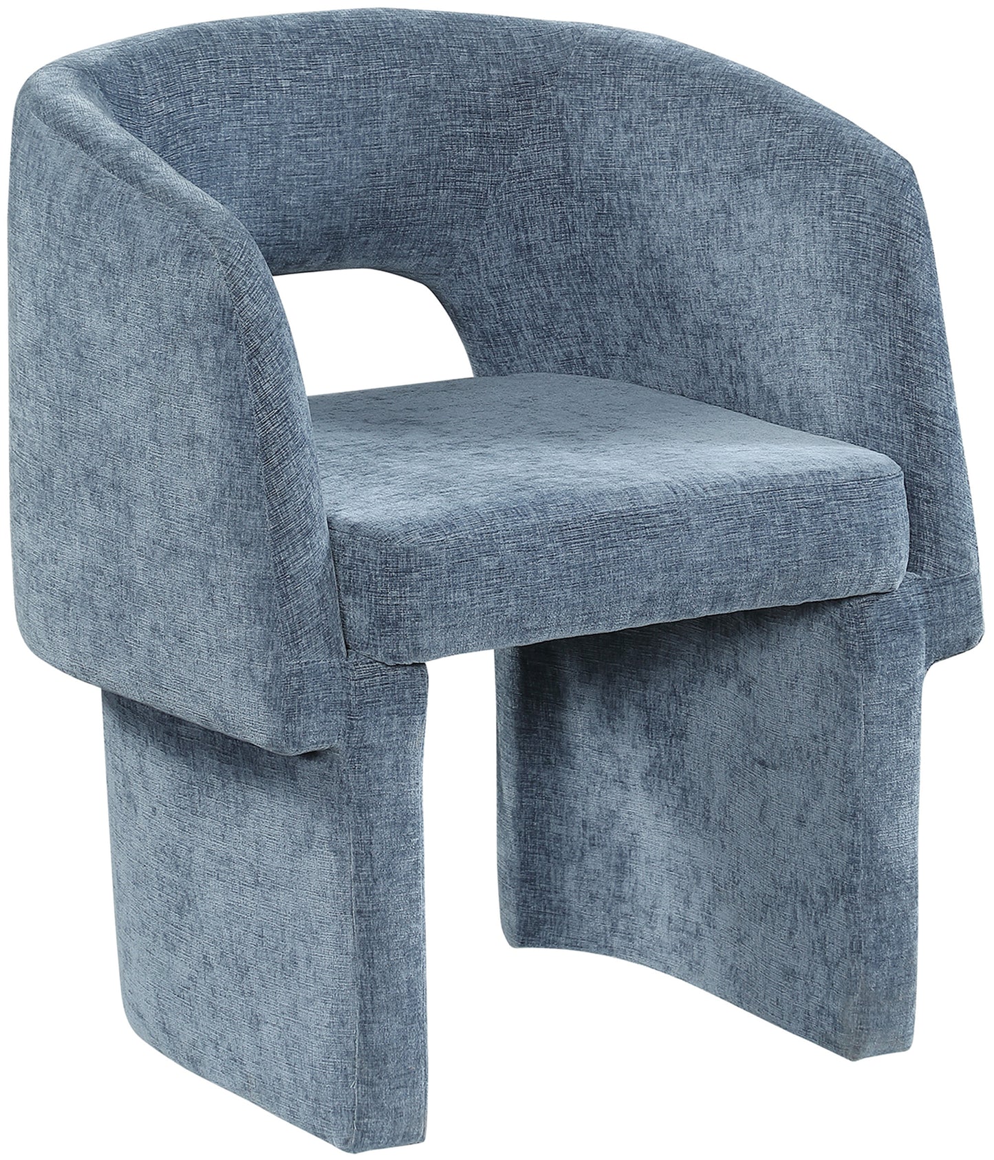 Kai Chenille Accent Chair - Light Blue