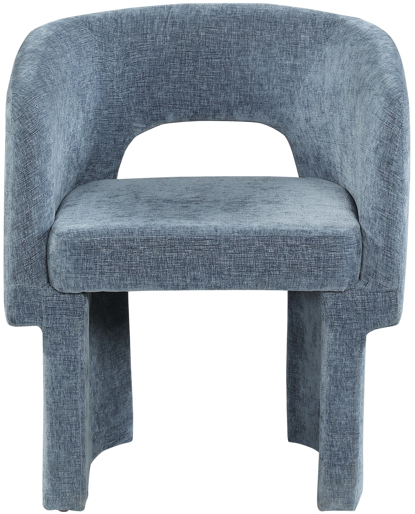Kai Chenille Accent Chair - Light Blue