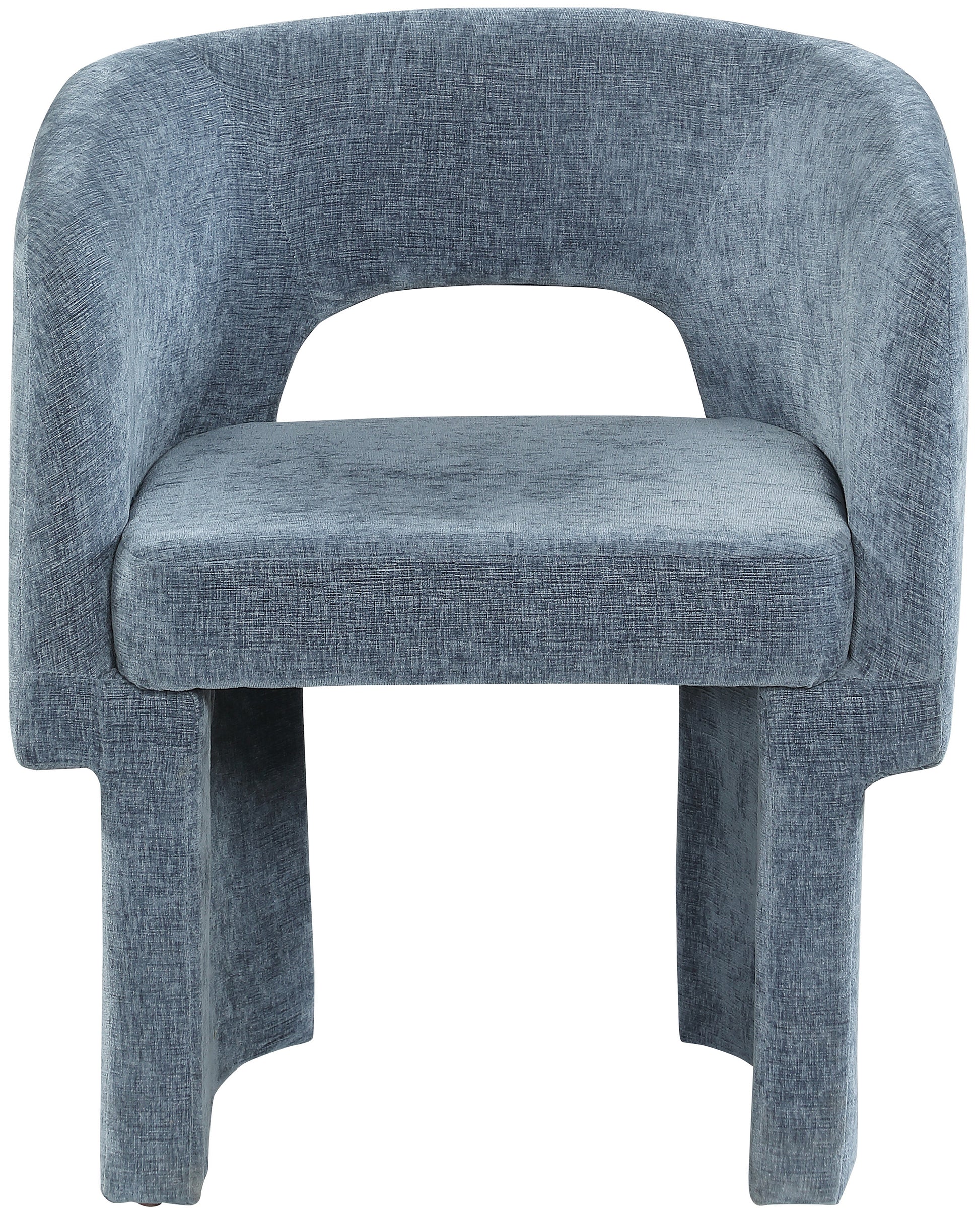 Kai Chenille Accent Chair - Light Blue