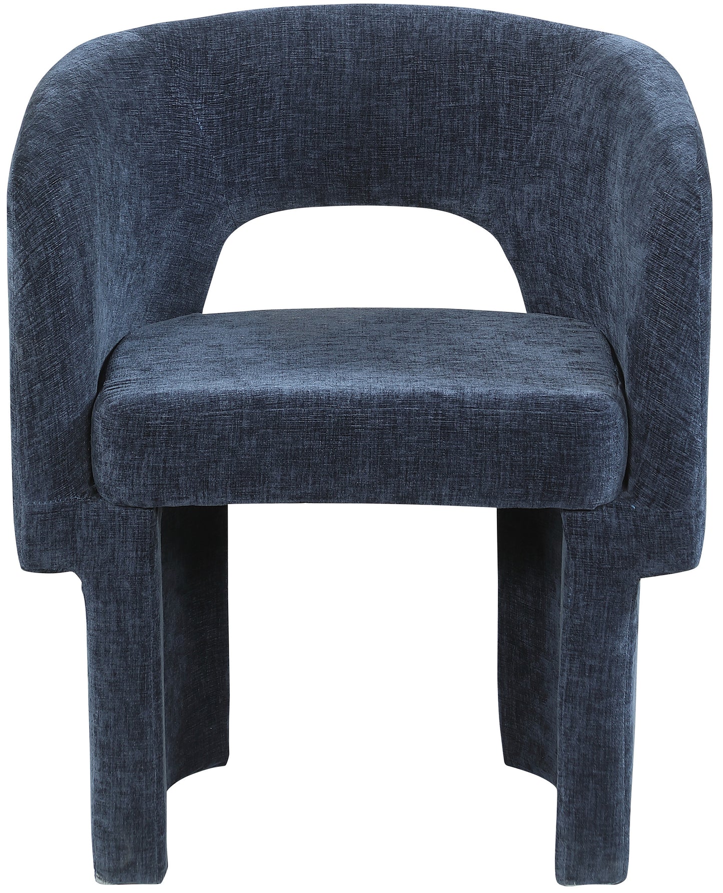 Kai Chenille Accent Chair - Navy Blue