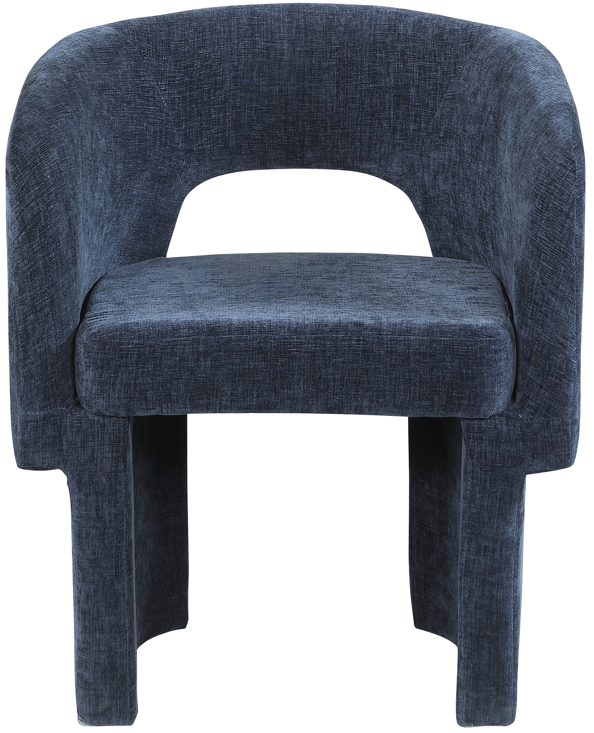 Kai Chenille Accent Chair - Navy Blue