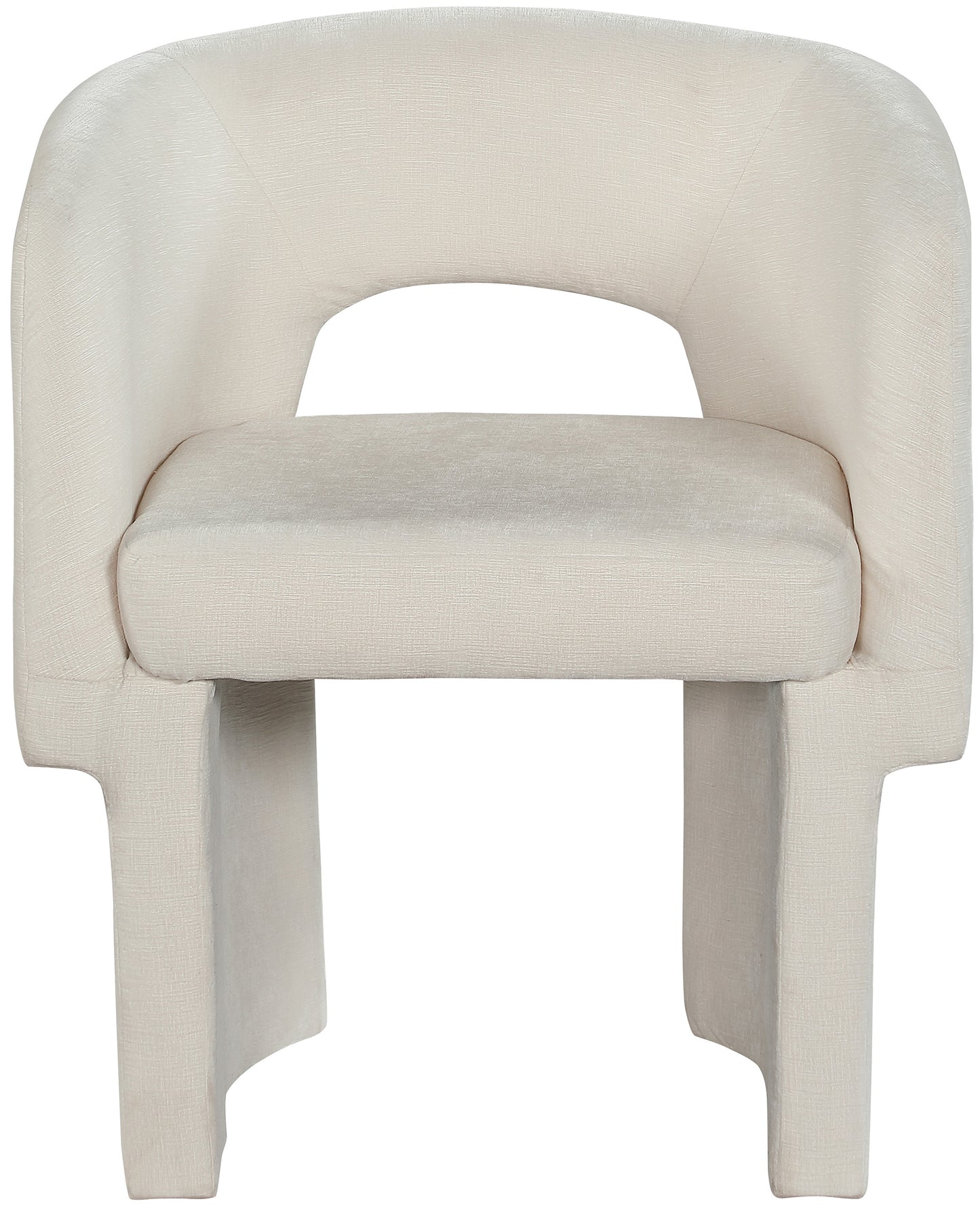 Kai Chenille Accent Chair - Cream