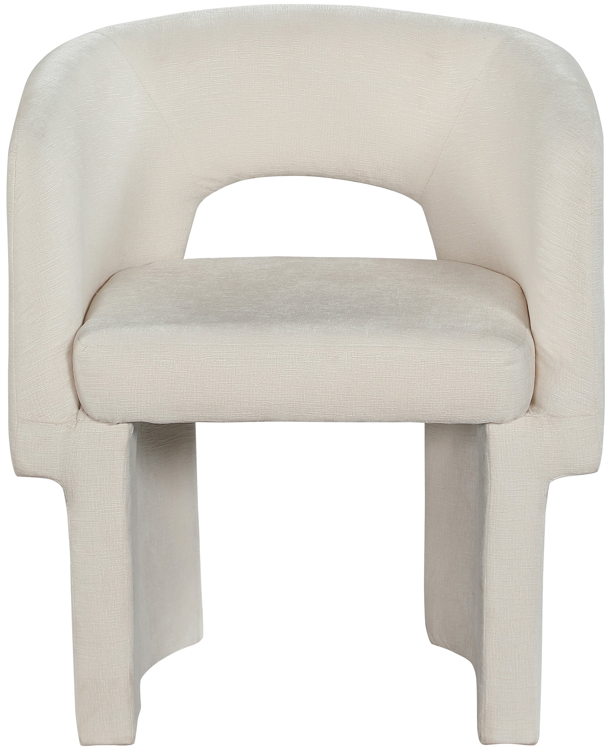 Kai Chenille Accent Chair - Cream